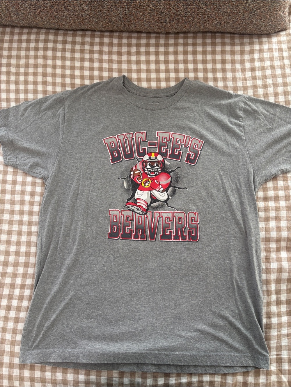 Buc-ee's Beavers Short Sleeve Tee - Gray